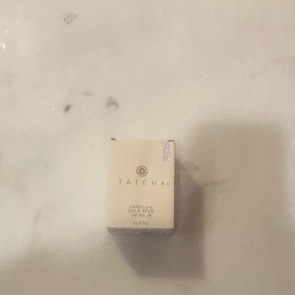 Tatcha Camellia Gold Lip Balm - Cream Packaging